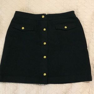 Ann Taylor loft  black wool skirt size 6.  Like new.